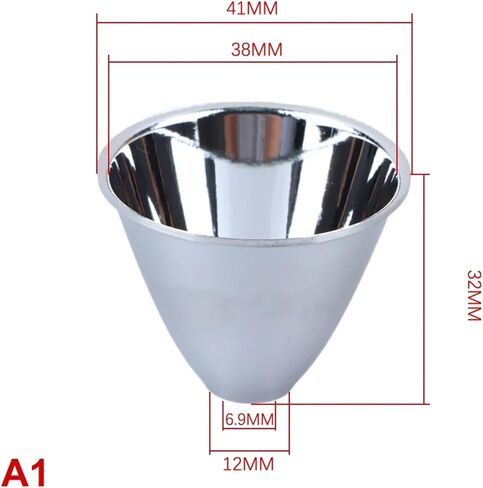 1 قطعة الألومنيوم مصباح ليد جيب عاكس المكثف كوب تعكس غطاء ضياء 41 مللي متر-60 مللي متر ل 10 واط 5 واط 3 واط لتقوم بها بنفسك T C8 COB أكواب (A3) in Kuwait