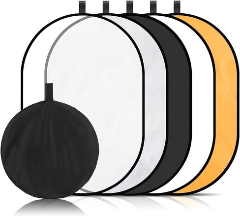 Collapsible Photography Reflector Panel One Photo Light Reflector for Outdoor and Studio Use with Enhanced Light Control and Nylon Fabric in Saudi Arabia