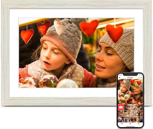 Frameo Digital Picture Frame 2 Pack, 1pc 10.1 inch Photo Frame Electronic 32GB Memory, 1280 * 800 Touch Screen, 1pc 10.1inch 1280 * 800 Digital Photo Frame 32GB Memory, Auto-Rotate, Share Photo Video in Saudi Arabia