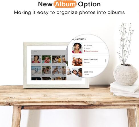Frameo Digital Picture Frame 2 Pack, 1pc 10.1 inch Photo Frame Electronic 32GB Memory, 1280 * 800 Touch Screen, 1pc 10.1inch 1280 * 800 Digital Photo Frame 32GB Memory, Auto-Rotate, Share Photo Video in Saudi Arabia