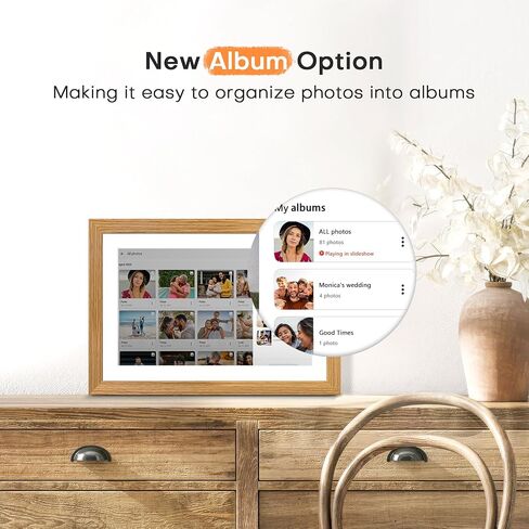 Frameo Digital Picture Frame 2 Pack, 1pc 10.1 inch Photo Frame Electronic 32GB Memory, 1280 * 800 Touch Screen, 1pc 10.1inch 1280 * 800 Digital Photo Frame 32GB Memory, Auto-Rotate, Share Photo Video in Saudi Arabia