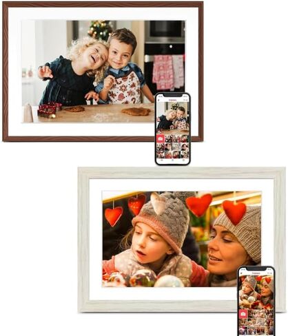 Frameo Digital Picture Frame 2 Pack, 1pc 10.1 inch Photo Frame Electronic 32GB Memory, 1280 * 800 Touch Screen, 1pc 10.1inch 1280 * 800 Digital Photo Frame 32GB Memory, Auto-Rotate, Share Photo Video in Saudi Arabia