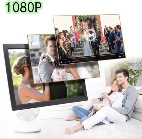 آلة إعلانية للصور الرقمية مقاس 19 بوصة بدقة HD 1080P، ومشغل فيديو IPS، باللون الأسود، لعرض المعلومات الترويجية. in Saudi Arabia