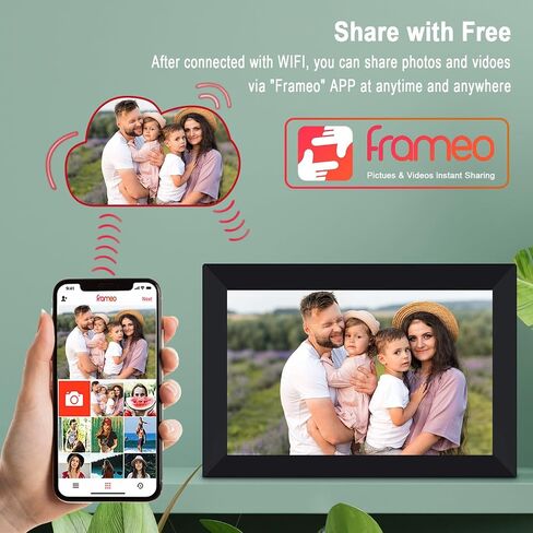 صورة رقمية سوداء مقاس 10.1 بوصة، تشغيل الصور والفيديو rts، مناسبة كهدية لحفلات الزفاف وأعياد الميلاد وغيرها من المناسبات. in Saudi Arabia