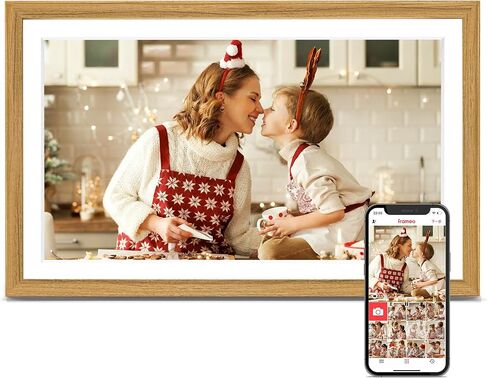 إطار صور رقمي من Frameo مكون من قطعتين، قطعة واحدة 10.1 بوصة 1280 * 800 إطار صور رقمي ذاكرة 32 جيجابايت، قطعة واحدة إطار صور 15.6 بوصة ذاكرة إلكترونية 32 جيجابايت، شاشة لمس 1920 * 1080، تدوير تلقائي، مشاركة صور الفيديو in Saudi Arabia