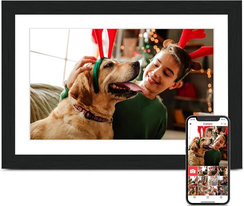 إطار صور رقمي من Frameo مكون من قطعتين، قطعة واحدة إطار صور 10.1 بوصة ذاكرة إلكترونية 32 جيجابايت، شاشة لمس 1280 * 800، قطعة واحدة 10.1 بوصة 1280 * 800 إطار صور رقمي ذاكرة 32 جيجابايت، تدوير تلقائي، مشاركة صور الفيديو in Saudi Arabia