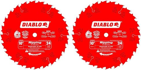 Freud D1024X Diablo 10-Inch 24-Tooth ATB Ripping Saw Blade 5/8-Inch Arbor and PermaShield Coating (2 Pack) in Saudi Arabia