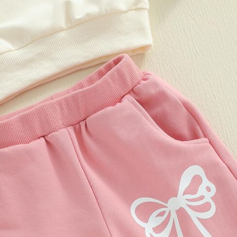 Toddler Baby Girl Fall Outfit Funny Girl Letter Pullover Sweatshirt Pant Set Infant Clothes 6 12 18 Months 2T 3T in Saudi Arabia