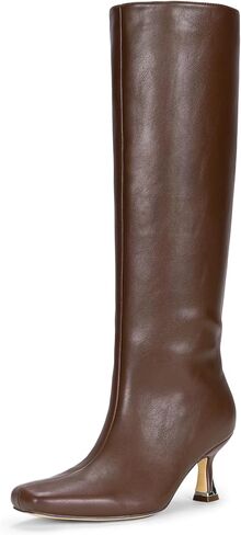 Vepose Knee High Boots for Women with Kitten Low Heel, Tall Fashion Square Toe Long Dressy Boots, Casual Comfort Botas Trendy para Mujer in Saudi Arabia