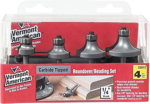 Bosch Vermont American 23013 VA Carbide Roundover and Beading Set, 4-Piece in Saudi Arabia