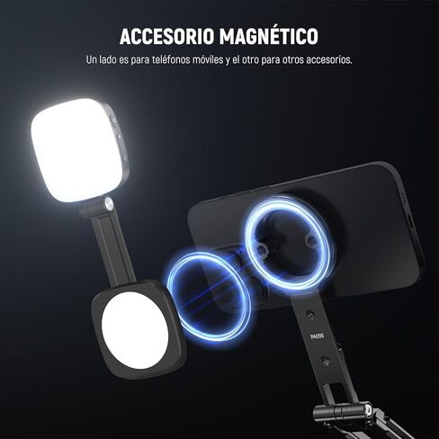 حامل ثلاثي مغناطيسي للهاتف من NEEWER مع حذاء بارد، محول حامل معدني للهاتف الذكي المحمول لتركيب كاميرا ثلاثية القوائم متوافق مع MagSafe iPhone Samsung Huawei Android لتسجيل الفيديو، DS031 in Kuwait