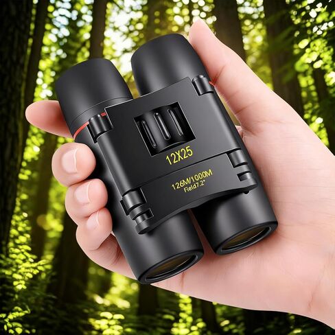 12X25 Small Pocket Binoculars Compact Adults,Mini Kids Binoculars Boys for Bird Watching,Concert Theater Opera in Saudi Arabia