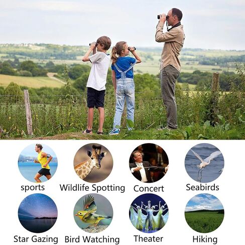 12X25 Small Pocket Binoculars Compact Adults,Mini Kids Binoculars Boys for Bird Watching,Concert Theater Opera in Saudi Arabia