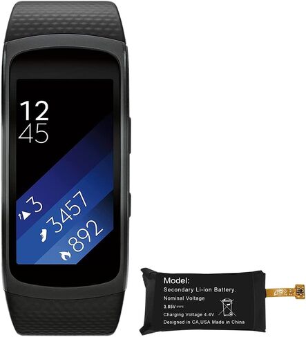 بطارية بديلة دائمة للطاقة Li_ion ذات كثافة سميكة 300 مللي أمبير في الساعة متوافقة مع Samsung Gear Fit 2 SM-R360 in Saudi Arabia