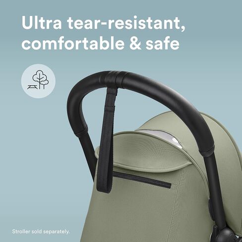 Stokke YOYO Handlebar, Black - Ultra Tear-Resistant, Faux Leather Coating - Includes Tether Strap - Compatible with YOYO3, YOYO2 & YOYO+ Strollers in Saudi Arabia