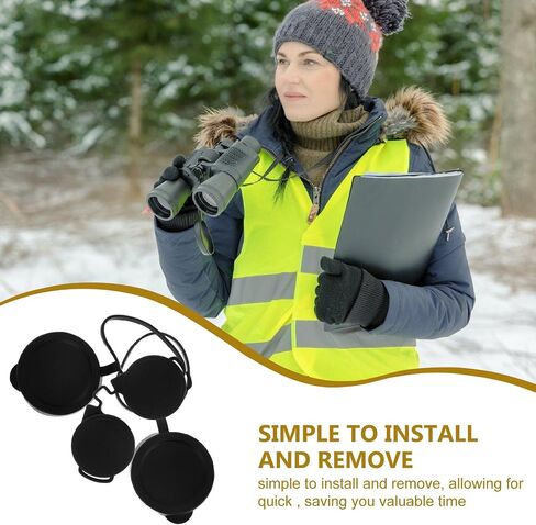 Artibetter 3pcs Rubber Objective Lens Caps Eyepiece Covers for Binoculars and Telescopes Protection Quick Installation Eyepiece Guard for Outdoor Activities in Saudi Arabia