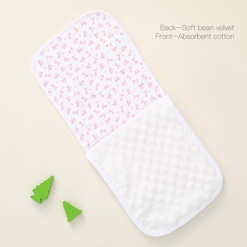 عبوة من 5 قطع، أقمشة تجشؤ للأطفال من الموسلين، ناعمة وذات قدرة على الامتصاص، للجنسين، سهلة الاستخدام (وردي-lh) in Kuwait