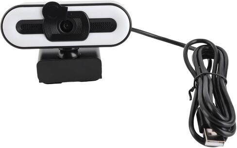 AYNEFY Webcam with Noise Suppression Microphone, Live Streaming Webcam 4K 5MP HDR Image Quality Dimmable Lighting Plugandplay for Home Office Streaming in Saudi Arabia
