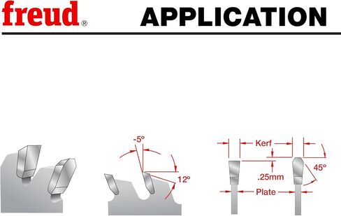 Freud Thick Stock Aluminum Metal Saw Blade with Tico Hi-Density Carbide Non-Ferrous Blend for Maximum Performance - 12" Diameter, 72 Teeth, TCG Grind - LU89M012 in Saudi Arabia