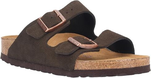 Birkenstock Unisex Slippers, Brown Mocca Soft Footbed, 10 US Women in Saudi Arabia