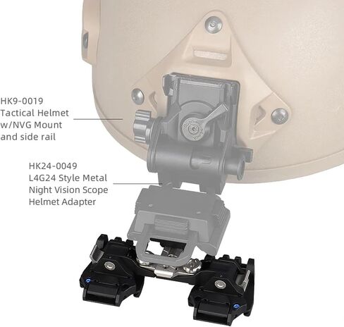 Binocular Bridge NVG Mount,Night Vision Goggles Night Vision Adapter Helmet Mount for PVS-14 /PVS-18, Mum, GT-14 - Aluminum Alloy in Saudi Arabia
