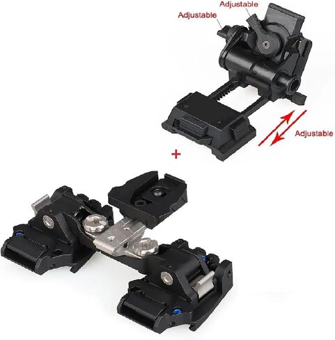 Binocular Bridge NVG Mount,Night Vision Goggles Night Vision Adapter Helmet Mount for PVS-14 /PVS-18, Mum, GT-14 - Aluminum Alloy in Saudi Arabia