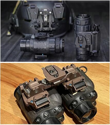 Binocular Bridge NVG Mount,Night Vision Goggles Night Vision Adapter Helmet Mount for PVS-14 /PVS-18, Mum, GT-14 - Aluminum Alloy in Saudi Arabia