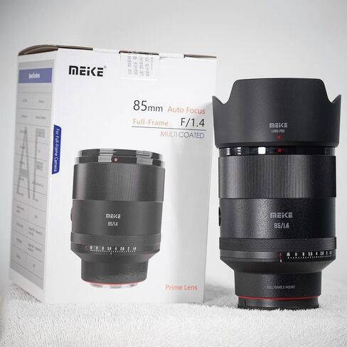 Generic Meike 85mm F1.4 إطار كامل AF فتحة كبيرة عدسة بورتريه STM محرك مناسب لسوني E in Kuwait
