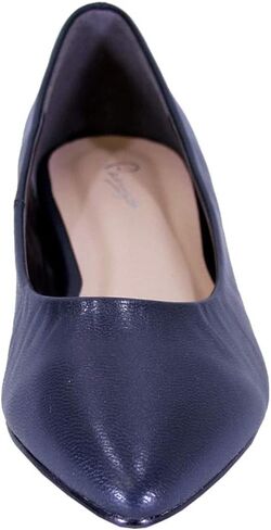 Peerage Tasha Women's Wide Width Pointed Toe Leather Flats in Saudi Arabia