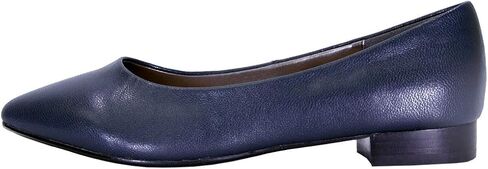 Peerage Tasha Women's Wide Width Pointed Toe Leather Flats in Saudi Arabia