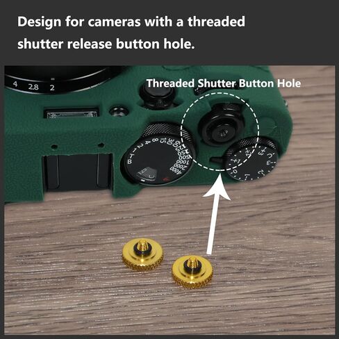 5 Pack Shutter Release Button,Pure Copper Knurled Concave Surface Camera Button for Fuji X-M5 XT50 X-T5 X-T4 X-T3 X-T2 X-T30 X-T30 II X-T20 X-T10 X100VI X100V X-E3,for Nikon DF Zf (Black) in Saudi Arabia