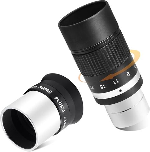 Astromania 1.25" 6.3mm Super Plossl Telescope Eyepiece - Bundle with - 1.25" 7-21mm Zoom Eyepiece in Saudi Arabia