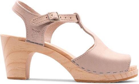 Sandgrens Handmade Swedish Wood Clog Sandals for Women | Nice High Rise in Kuwait