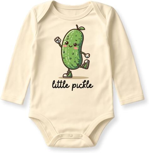 Little Pickle Baby Bodysuit, Funny Pickle Outfit for Children, Cute Cucumber Tee in Saudi Arabia