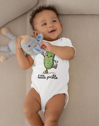 Little Pickle Baby Bodysuit, Funny Pickle Outfit for Children, Cute Cucumber Tee in Saudi Arabia