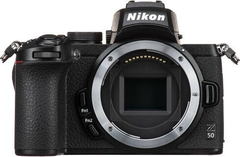 كاميرا Nikon Z50 بدون مرآة مع عدسة Nikon NIKKOR Z DX مقاس 50-250 مم f/4.5-6.3 VR + ذاكرة 64 جيجابايت + ضوء LED + حقيبة كاميرا + حامل ثلاثي القوائم + المزيد (حزمة 25 قطعة) (متجددة) in Saudi Arabia
