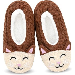 DICUIRD Womens Animal Slipper Socks Non Slip Gripper House Slippers | Cute animal fuzzy design, Anti-slip grippers, soft sole, warm comfy indoor slipper socks for women in Saudi Arabia