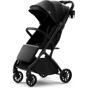 newyoo GlideTow TR18 Travel Stroller, Compact & Lightweight, Muted Olive | Newborn to toddler, foldable, self-standing design, 175° near-flat recline, large mesh window, trolley mode & UPF 50+ canopy in Saudi Arabia