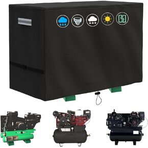 Air Compressor Cover,800D Heavy Duty Waterproof AC Compressor Cover Suitable for Ag-S1002 and the Other Stationary Air Compressors,Gas Air Compressor Covers with 2 Reflective Handles & 2 Buckle Straps in Saudi Arabia