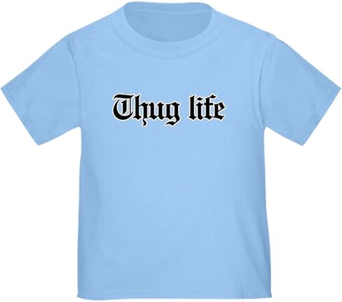 CafePress Thug Life, Gangster, Baby, G, Thug Toddler T Shirt Cute Toddler Graphic Tee, 100% Cotton in Saudi Arabia