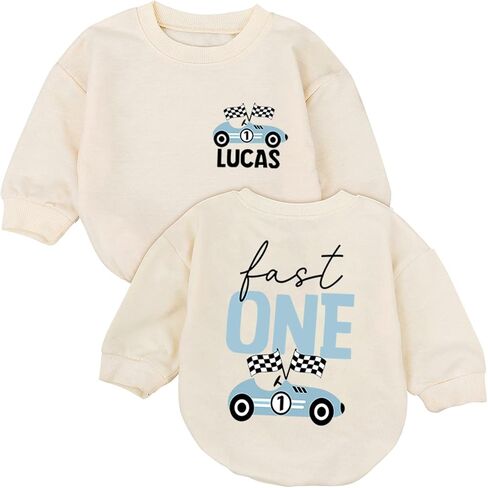 Custom First Birthday Outfit Boy, Personalized 1st Birthday Boy Bubble Romper, One Year Old Boys Bday in Saudi Arabia