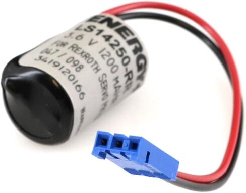 (10 عبوات) بطارية بديلة LS14250-RR 3.6 فولت 1100 مللي أمبير في الساعة من ريكسروث تناسب R911277133، R911281394 مع موصل أسلاك توصيل يستخدم لأنظمة التحكم في محرك سيرفو in Kuwait