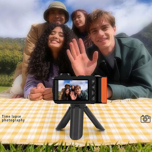 PUSOKEI 4K 70MP Digital Camera, WiFi DSLR Camera with Double Screen, 50X Digital Zoom, Auto Focus, F1.8 Aperture, Flash, Hot Shoe Interface, for Photography, Travel (Olive Green) in Saudi Arabia