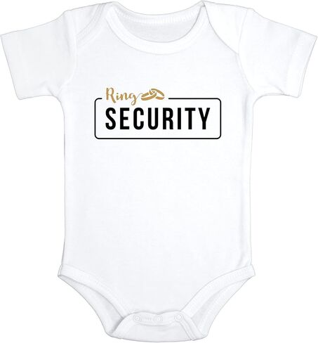 Ring Security Baby Boy Bodysuit | Wedding Announcement Shirt in Saudi Arabia