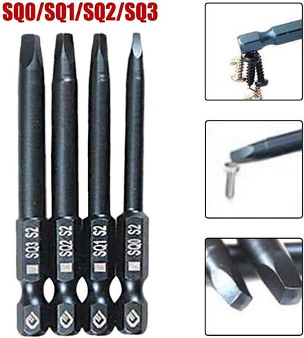65Mm Square Head Screwdriver Bits Set Hex Shank Magnetic Screwdriver,65Mm Hex Shank Screwdriver Bits Set, for Manual Electric Screwdriver in Saudi Arabia