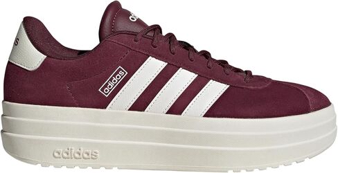 adidas Womens VL Court Maroon/White/Off-White 8 Medium in Saudi Arabia