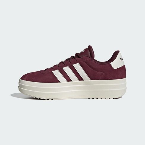 adidas Womens VL Court Maroon/White/Off-White 8 Medium in Saudi Arabia