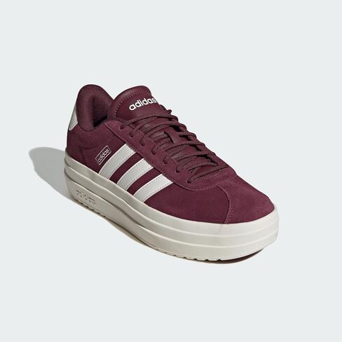 adidas Womens VL Court Maroon/White/Off-White 8 Medium in Saudi Arabia