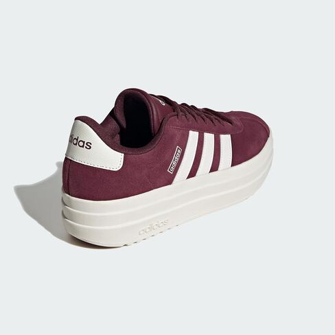 adidas Womens VL Court Maroon/White/Off-White 8 Medium in Saudi Arabia