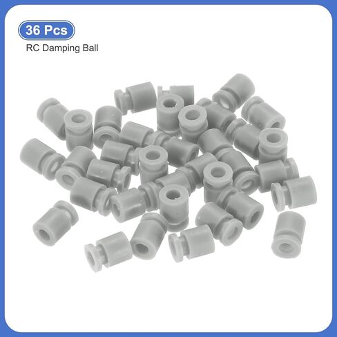 كرات مطاطية مضادة للاهتزاز من MECCANIXITY RC لجهاز التحكم في الطيران RC F4 F7 ملحقات الطائرة بدون طيار M3x8mm (رمادي)، عبوة من 36 قطعة in Saudi Arabia